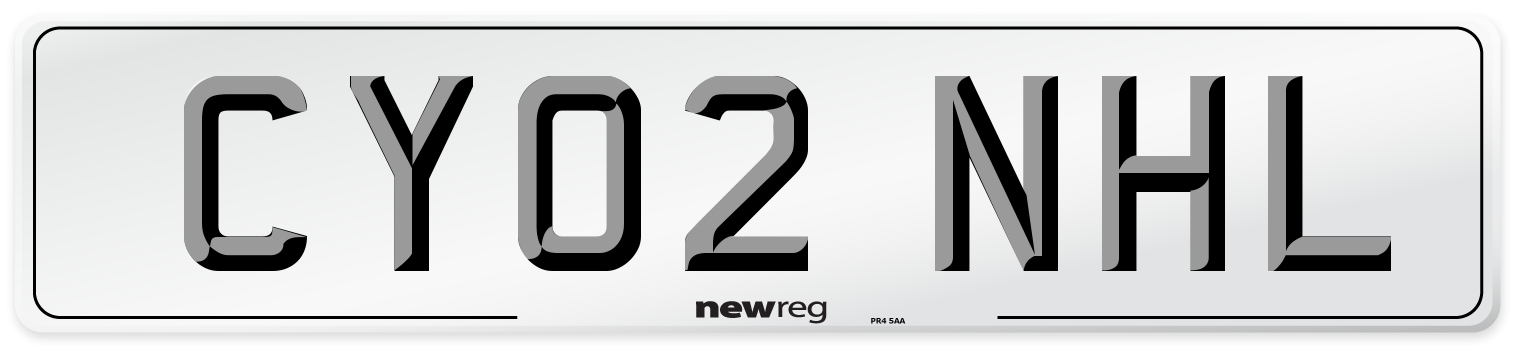 CY02 NHL Number Plate from New Reg